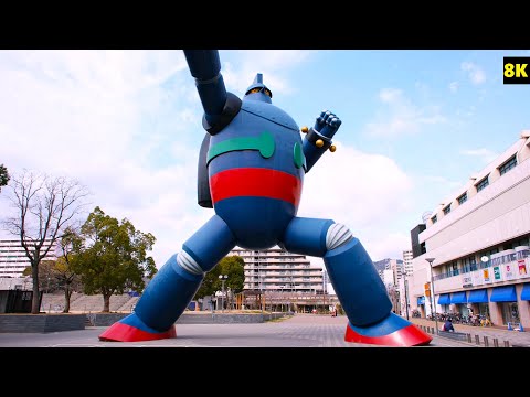 8K 30fps【神戸市長田区/鉄人28号モニュメント/2023】2/3(金)