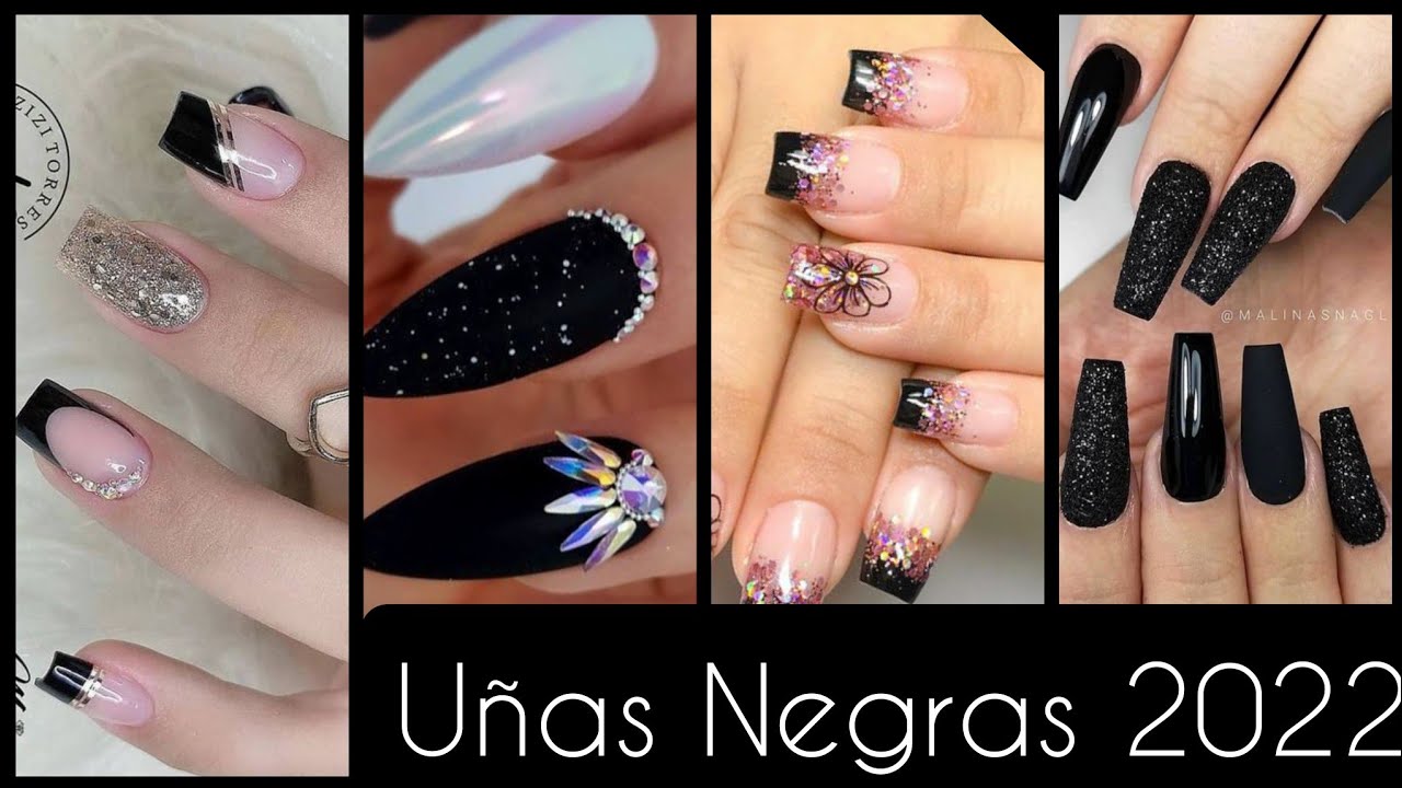 🖤UÑAS NEGRAS 2022🖤#uñas2022 #moda2022 #diseñosdeuñas #uñasdecoradas  #nails #BLACKNAILS #fashionnails - thptnganamst.edu.vn