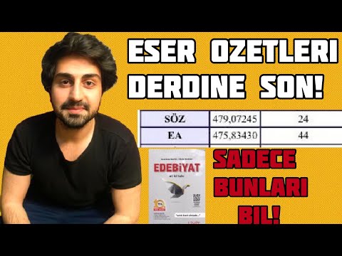 2 DK’da Tüm Önemli Eser Özetleri! YKS Edebiyat (Ezberleme Taktiğiyle Birlikte!)