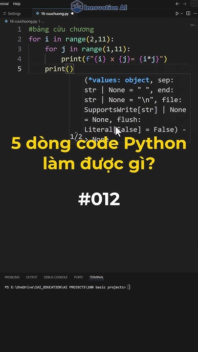#012 Chỉ 5 dòng code Python làm được gì? #python #coding #programming # ...