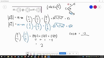 Area of triangle using vectors