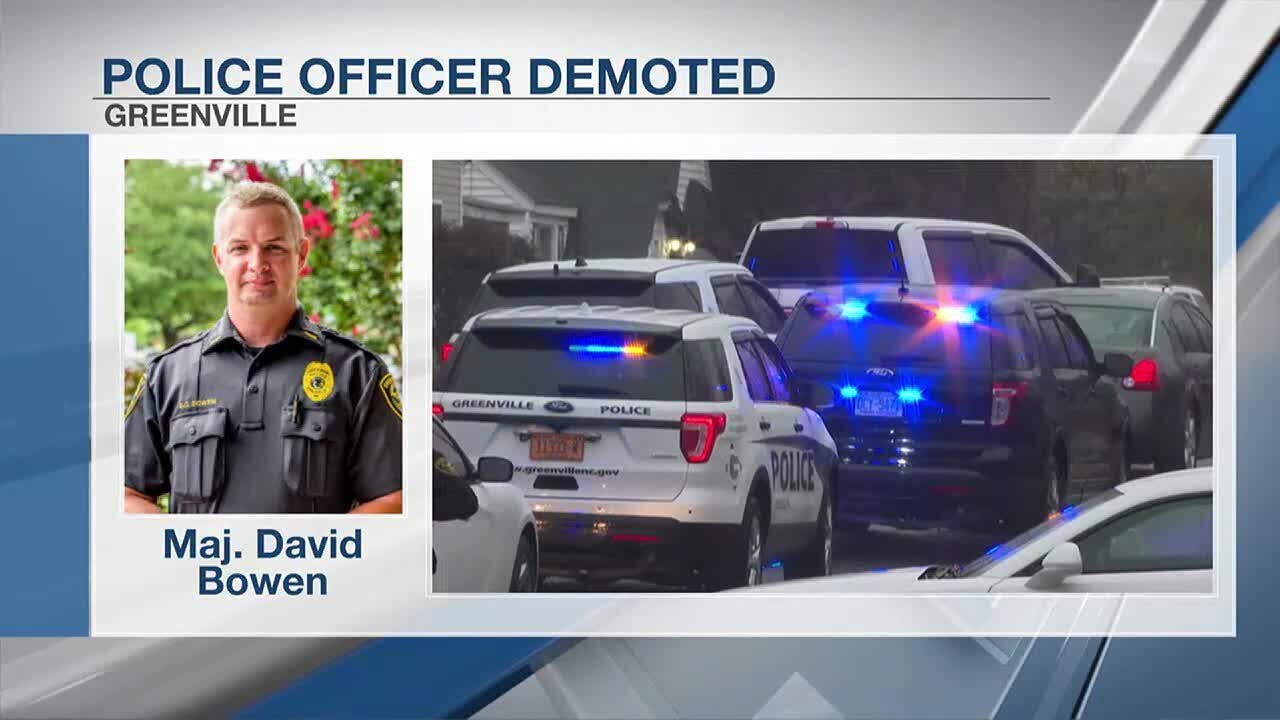 Greenville finally confirms highranking police officer demoted