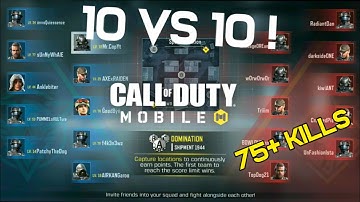 NEW 10 Vs 10 mode !!! | COD MOBILE GAMEPLAY | 75 KILLS 😱