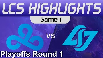 C9 vs CLG Game 1 Highlights Playoffs Round 1 LCS Spring Season 2023 Cloud9 vs Conter Logic Gaming