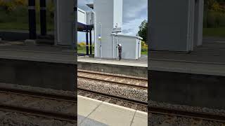 First time ever Hastings Demu 1013 1001 whistle through Inverness apt stn on Inv-Edn railtour 23 May