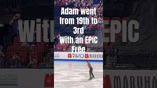 Adam Siao HUGE GOE Quad Lutz EPIC Free skate amazing comeback #worldsmtl24  #worldfigure  #shorts