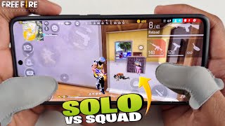 poco x6 pro gaming phone free fire gameplay solo vs squad full map with 3 finger handcam screenshot 2