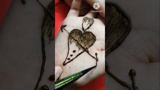 heart Arrow mehndi design ❤️#youtubeshorts