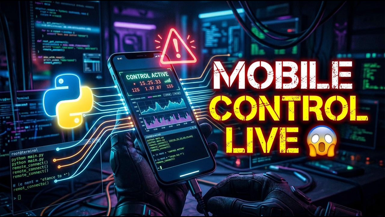 Mobile Control with Python LIVE Demo 😱 | Ethical Remote Access ...