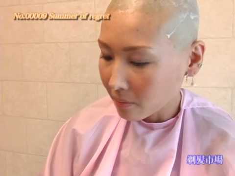 head shave japanese girl 1
