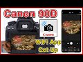 Canon EOS 90D Tutorial - How to set up WiFi