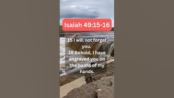 Thumbnail of ✝️🤲 Daily Bible Verses--- Isaiah 49:15-16 #shorts #bibleverse #god #pray #trustgod  #jesus