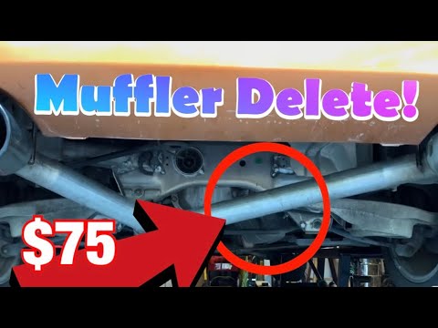 MUFFLER DELETE For My 350z!! (Not Terrible??) - YouTube