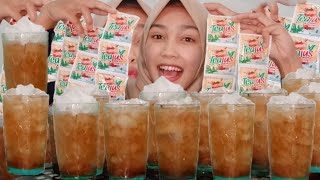 FULL ES BATU‼️ MUKBANG ES BATU Pake Tea Jus Gula Batu Rasanya Mantap‼️