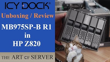 Unboxing ICY DOCK FlexCage MB975SP-B R1 Tray-less 5 Bay 3.5" HDD Hot Swap Cage | Testing in HP Z820