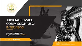 Judicial Service Commission Interviews: 9 April 2024