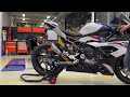Bmw s1000rr 19 with r9 exhaust titanium full system