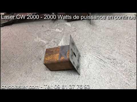 Nettoyeur laser cw2000 : 2000 watts de puissance en continue