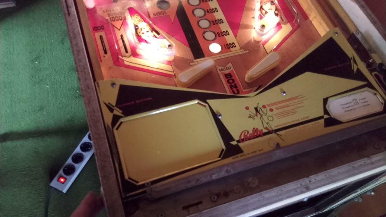 Bally Champ Pinball machine from 1974 First check ( 2) after fully