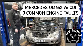 Mercedes E-Class W211 OM642 v6 CDI. 3 most Common engine faults, oil cooler seals plus more!