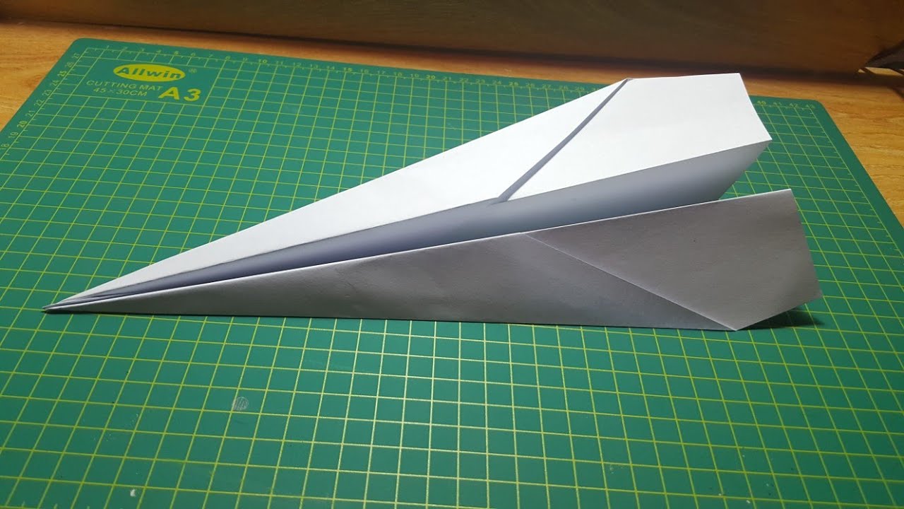 Paling Laju  Paling Jauh  Cara cara Lipat kertas A4 Kapal terbangAeroplane ORIGAMI