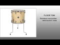 Floor Tom.  Базовые настройки напольного тома. Компрессия, Эквализация, Гейтирование.