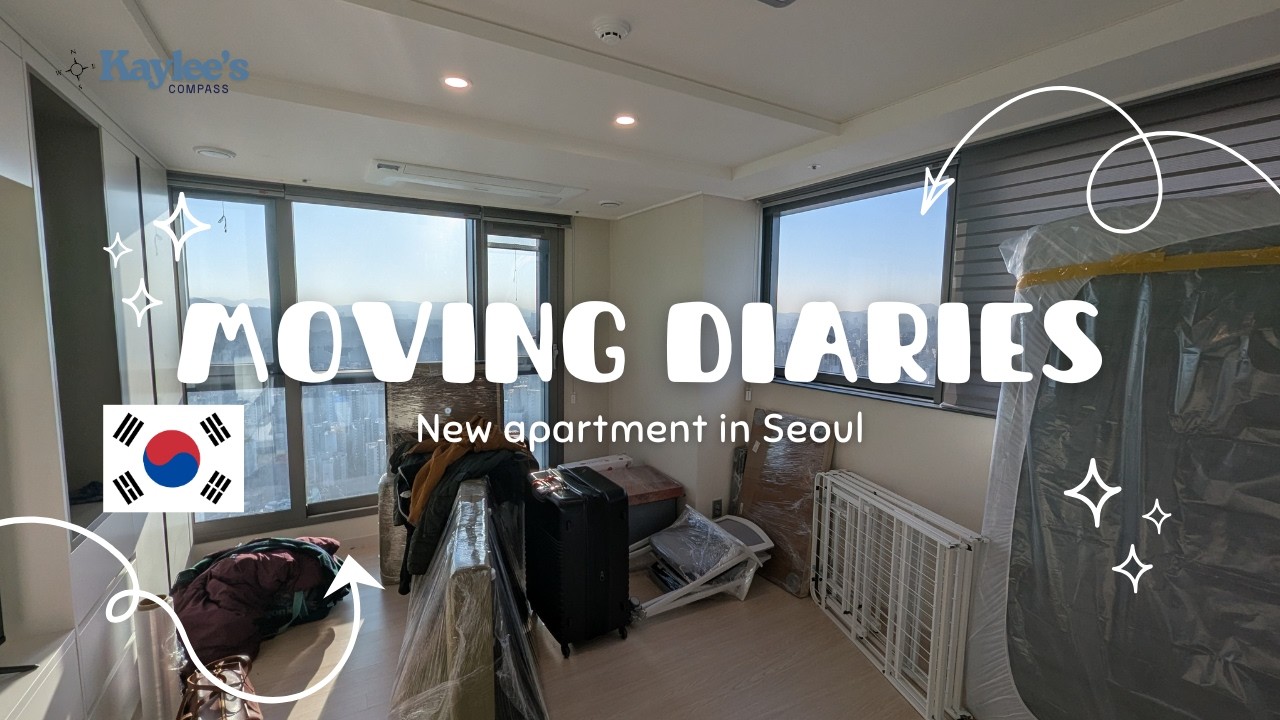 Moving in Seoul, new apartment, moving as a foreigner, life in Korea, moving vlog