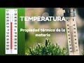 TEMPERATURA Propiedad Térmica de la materia