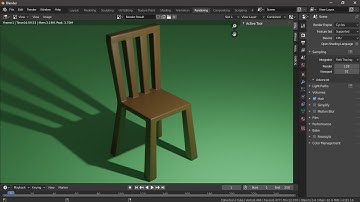 Modelling a Simple Low Poly Wooden Chair in Blender 2.81 || Blender Tutorial