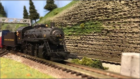 AJS Model Railway N scale layout update #22 - Mail Call delivered by Ghost Express Train.