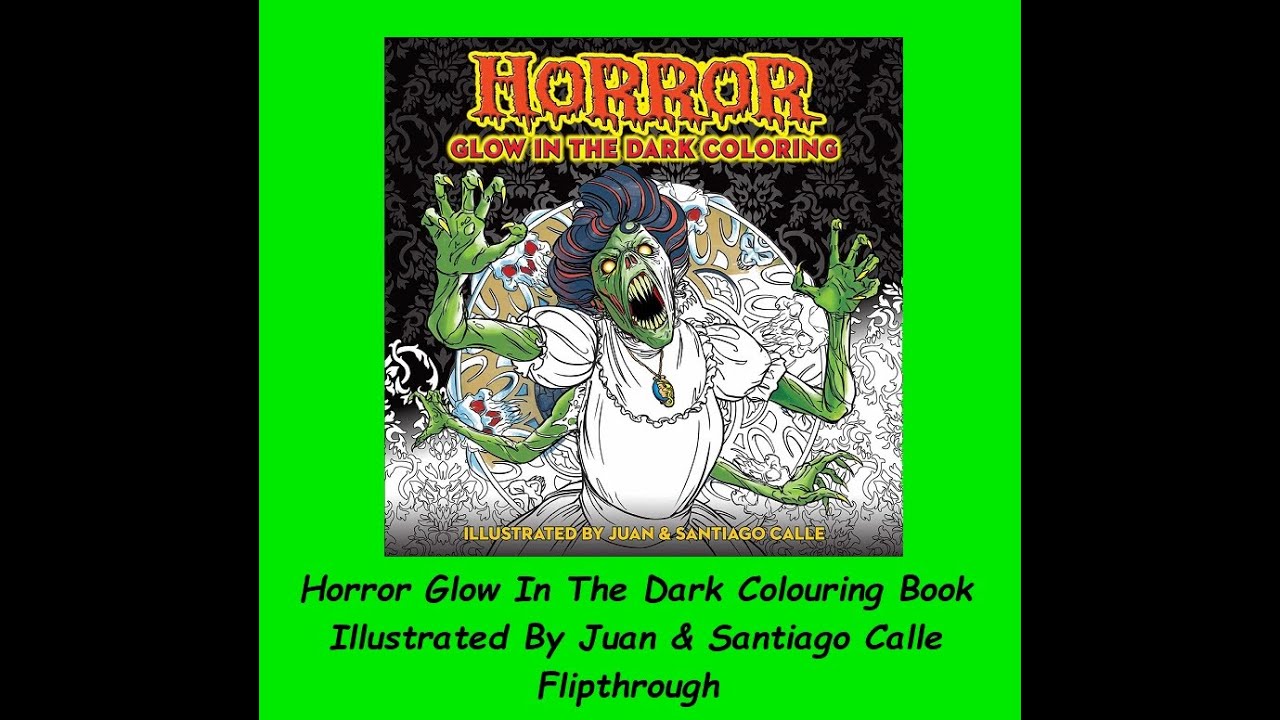 Glow in the Dark Nightmare Before Christmas Flip Thru - adult coloring 