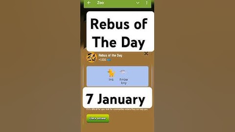 Zoo Rebus of the day 7 January | Rebus of the day zoo | #zoo #riddle #airdrop