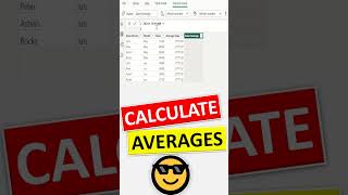 How to Calculate Average in Power BI (Fast and Simple) #shorts