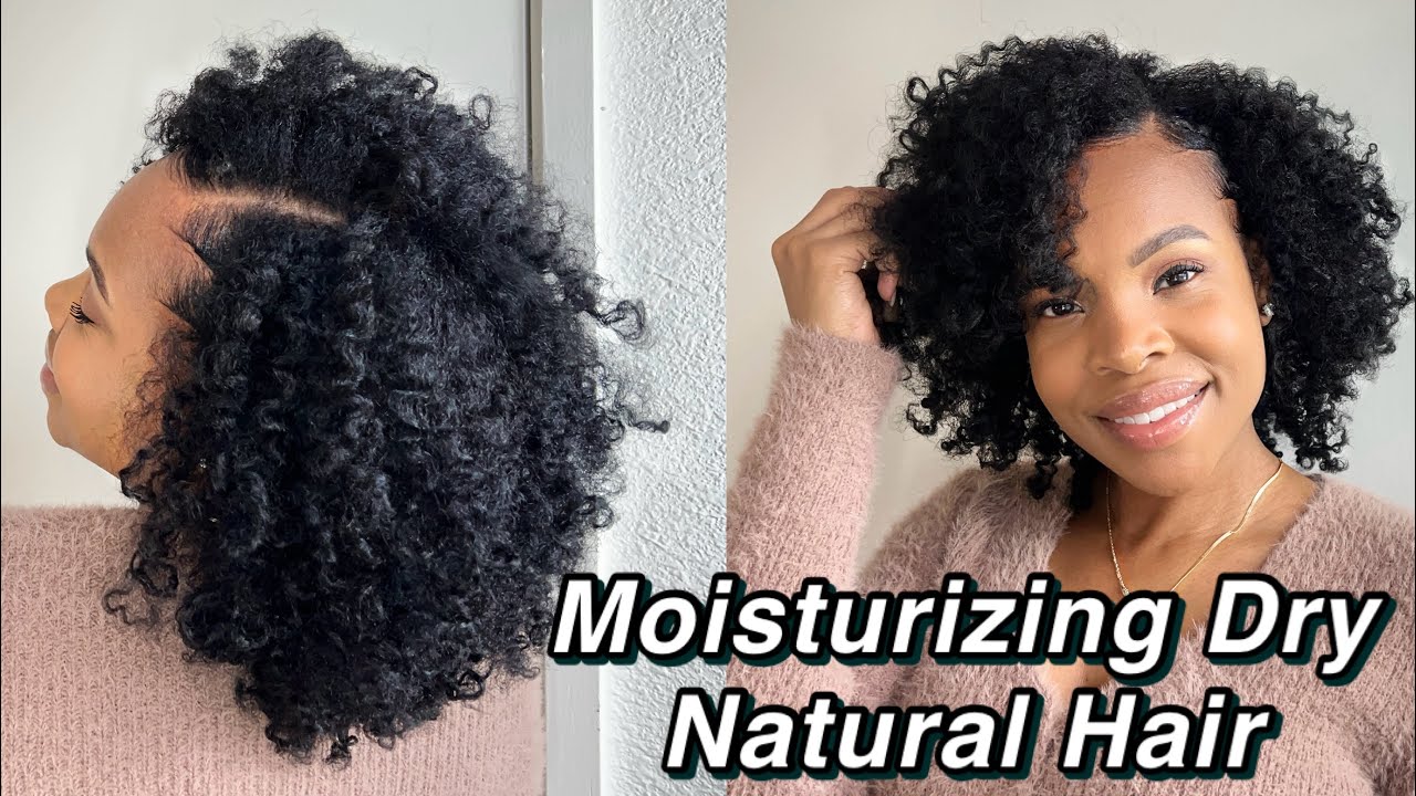  How to moisturize dry natural hair| wash day routine | length retention ...