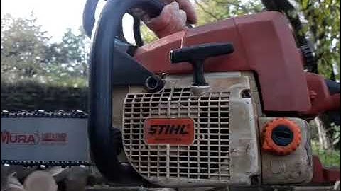 Stihl 039 ms390 first cuts.  warhawk piston fail