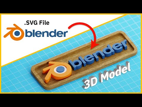 How to Turn a 2D Logo into a 3D Model in Blender