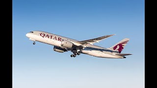 QATAR AIRWAYS TAKEOFF FROM HAMAD INTERNATIONAL AIRPORT