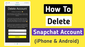 How To Delete Snapchat Account