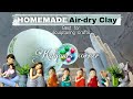 Homemade air-dry clay/How to make clay at home/Craft clay/Cold porcelain clay recipe|/homemade clay