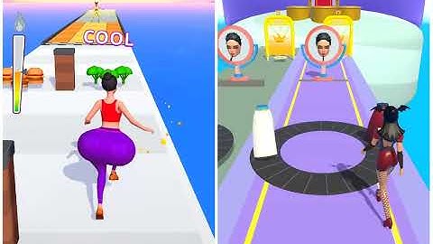 Twerk Race 3D vs Build a Queen - Android iOS Mobile Gameplay Walkthrough @KLSKINBOX