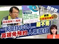 【洪淑芬辣晚報】一天只打500人...銷不完! 高端免預約 人來就打 網傳"打高端送油飯"@中天新聞  精華版