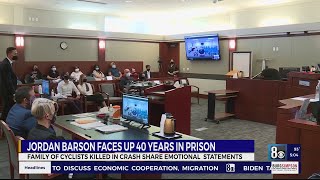 Jordan Barson sentencing begins for driver who killed 5 cyclists, faces up to 40 years in prison