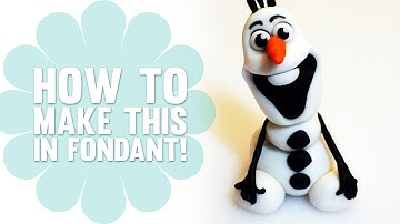 How to Make a Fondant Olaf from Disney