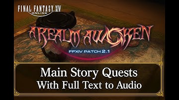 FFXIV ARR 2.1 Full Voice Over all MSQ Fast Play #2 Fluffy Primal Hard Mode