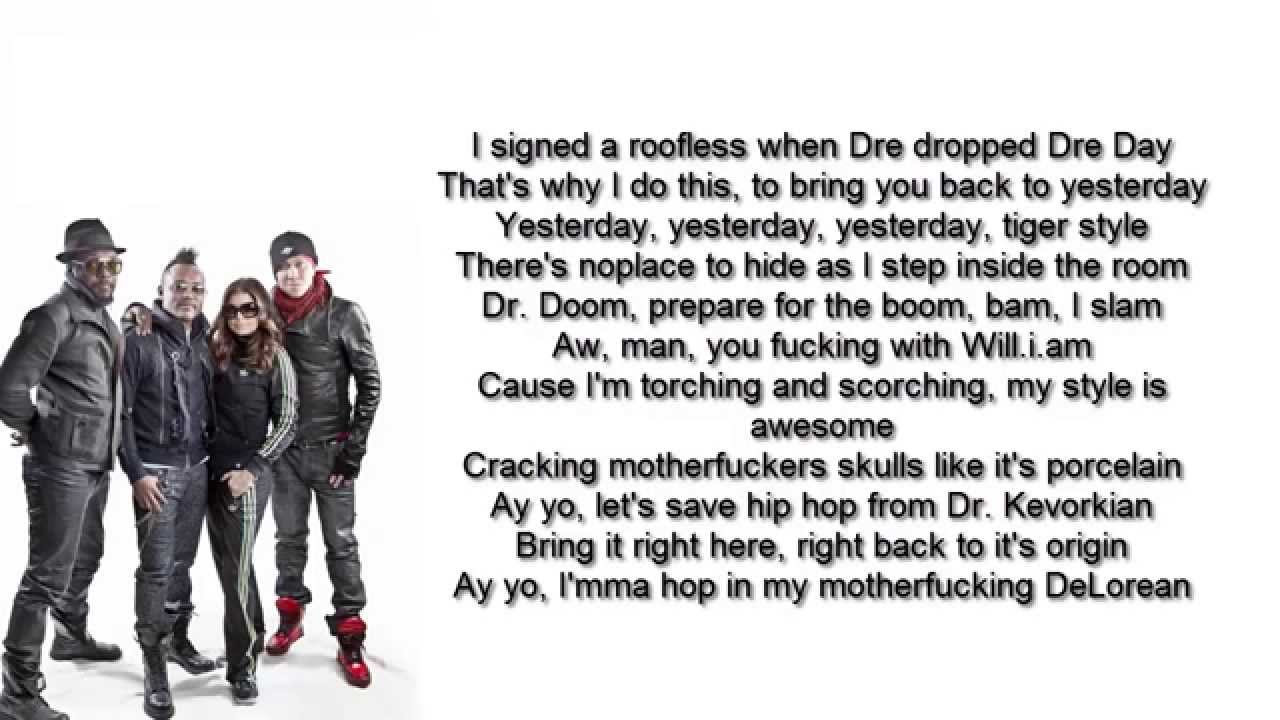 THE BLACK EYED PEAS YESTERDAY [HIGH QUALITY] [LYRICS] YouTube