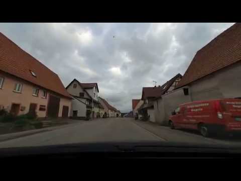 VR180 3D Video: Driving through Schopfloch at Lenningen in Germany (4K)