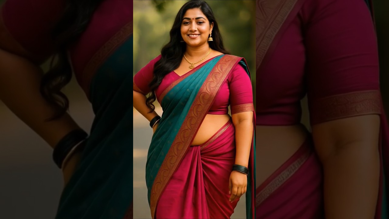 South Indian Beauty in Stunning Silk Saree | Grace & Glamour #saree #shorts #beautiful