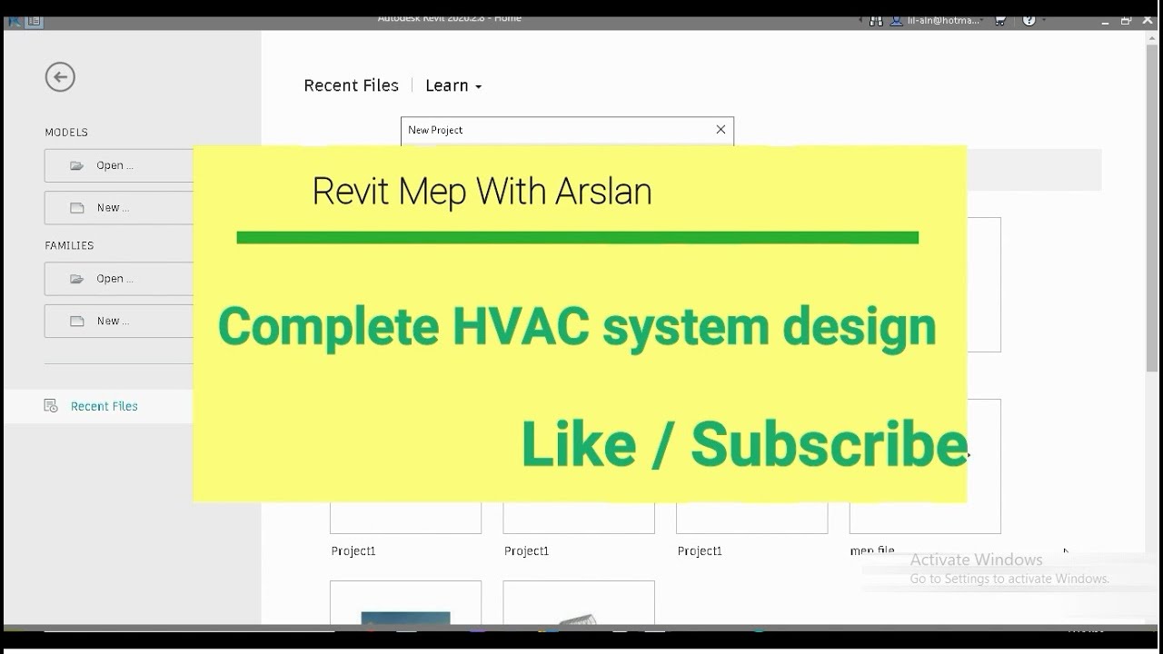 Complete HVAC project in 1 video = Revit MEP Course - YouTube