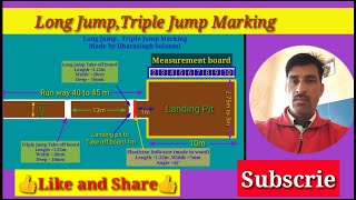 Long Jump | Triple Jump Pit Marking | Long Jump ground marking plan | Triple Jump Pit Measurements
