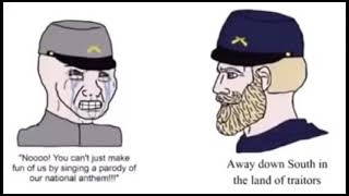 Virgin confederate vs chad unionist